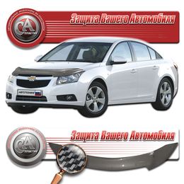 Дефлектор капота на Chevrolet Cruze 2009- карбон