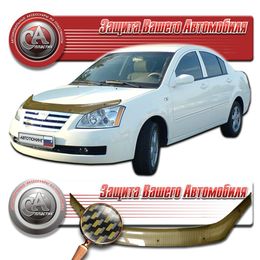 Дефлектор капота на Chery Fora 2006-, ТагАЗ Vortex Estina 2008- карбон