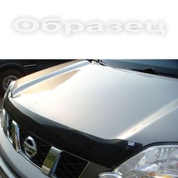 Дефлектор капота на Toyota Land Cruiser 200 2008-2015 серебро