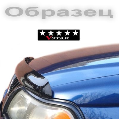 Дефлектор капота на Mitsubishi Colt 2004-2008, короткий