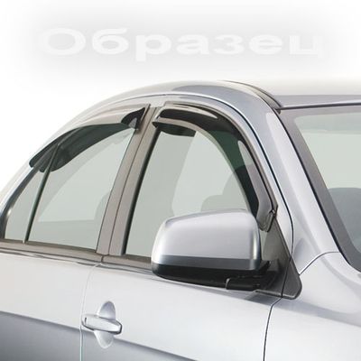 Дефлекторы окон для Volvo XC 90 с хромированным молдингом Дефлекторы окон для Volvo XC 90 с хромированным молдингом