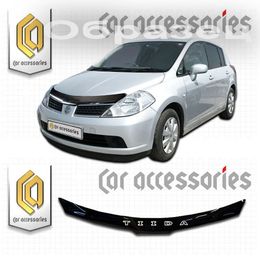 Дефлектор капота на Nissan Tiida C-11 2004 правый руль