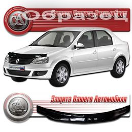 Дефлектор капота на Renault Logan 2010-