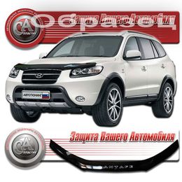 Дефлектор капота на Hyundai Santa Fe 2008