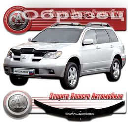 Дефлектор капота на Mitsubishi Outlander 2003