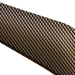 Дефлектор капота (Шелкография карбон-золото) на Ford Focus 2