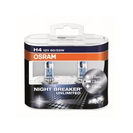 Галогеновые лампы H4 OSRAM Night Breaker Unlimited 12V-60/55W (P43t) 64193NBU-HCB
