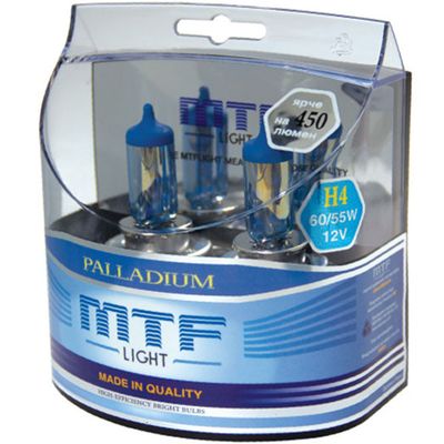 Галогенные автолампы MTF Light H9 12v 65w - Palladium, комплект