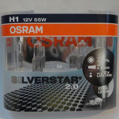 12V H1 55w+50% (P14.5s)(64150SVS2)SILVERSTAR OSRAM 
