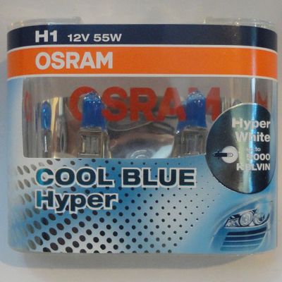 12V Н1 55w (P14.5s)COOL BLUE HYPER 5000К (62150CBH2) OSRAM