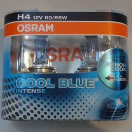 12V Н4 60/55w+20% (P43t-38)(64193CBI2)COOL BLUE INTENSE OSRAM