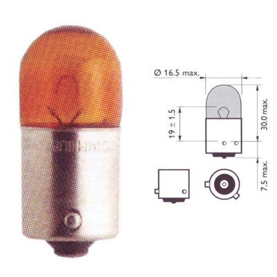 Лампа Philips RY10W 12093 NA 12V CP