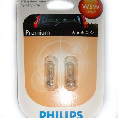 Лампа Philips W5W 12961 12V B2