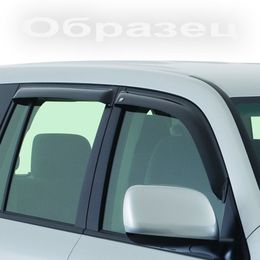 Дефлекторы окон для Mazda 2 2008-, ветровики накладные