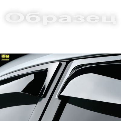 Дефлекторы окон для Nissan Qashqai+2 2008-2009, 2010-2014, ветровики накладные