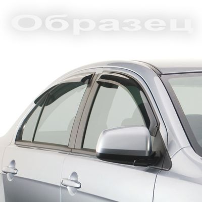 Дефлекторы окон для Ford Mondeo 4 SD 2010- с хромированным молдингом Дефлекторы окон для Ford Mondeo 4 SD 2010- с хромированным молдингом