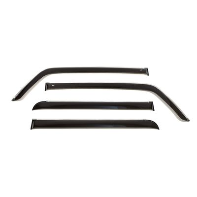 Дефлекторы окон для HUMMER H3 I 2005-2010, ветровики на окна накладные, с хромированным молдингом