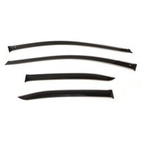 Дефлекторы окон для TOYOTA COROLLA XII E210 СЕДАН 2019-, ветровики на окна накладные, с хромированным молдингом