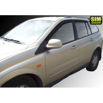 Дефлекторы окон для SSANGYONG KYRON I 2005-2015, ветровики накладные