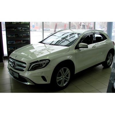 Дефлекторы окон для Mercedes GLA-Class 2013-, ветровики накладные