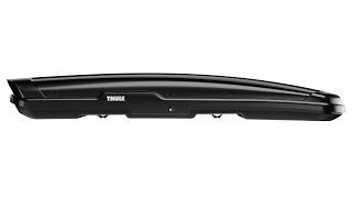 Roof box - Thule Flow with Thule Box Ski Carrier Adapter 694x