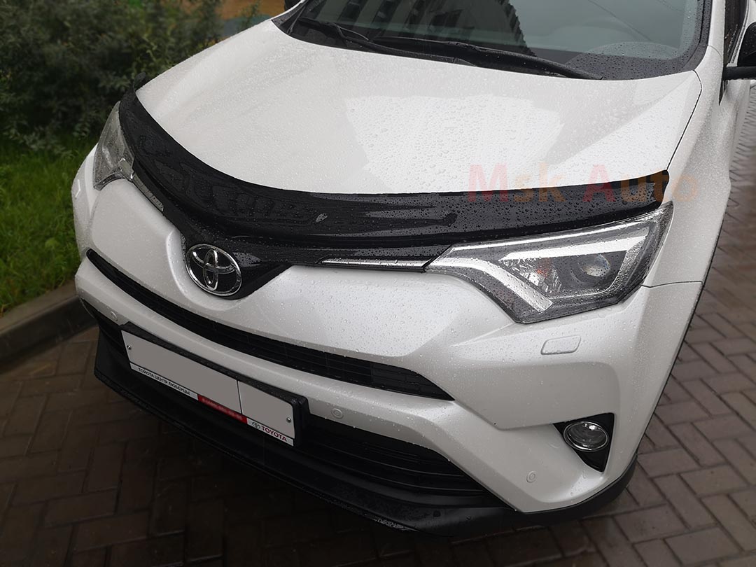 Дефлектор капота (Мухобойка) на Toyota RAV4 IV (2013-) SIM STORAV1312/2  низкая цена. Купить с доставкой по Москве и области